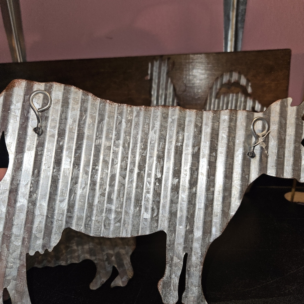 Rustic Metal Animal Wall Decor Set - Picture 6 of 7